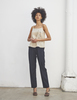 Maison De Ines SUMMER STRAIGHT SLACKS pants - navy - Thumbnail 7