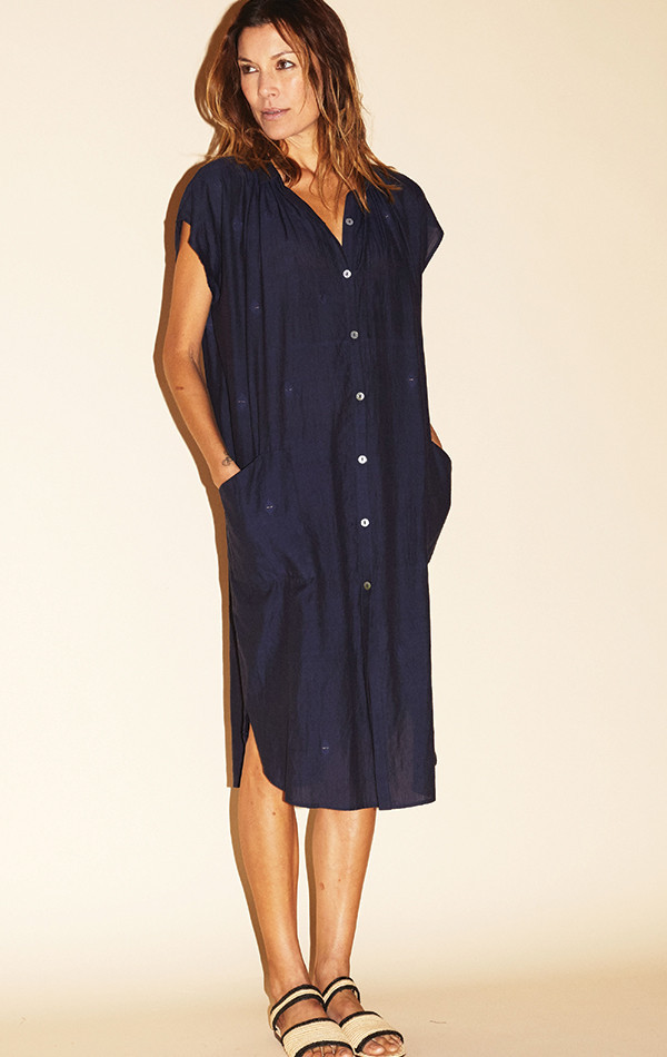 Handwoven Khadi A-Line Dress
