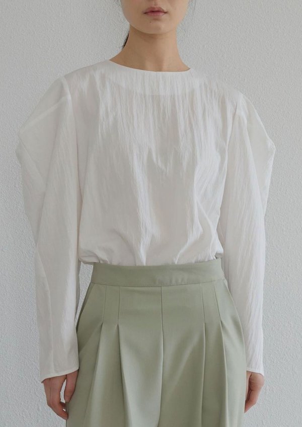 W A N T S Puff Sleeves Blouse - White W A N T S Puff Sleeves Blouse - White