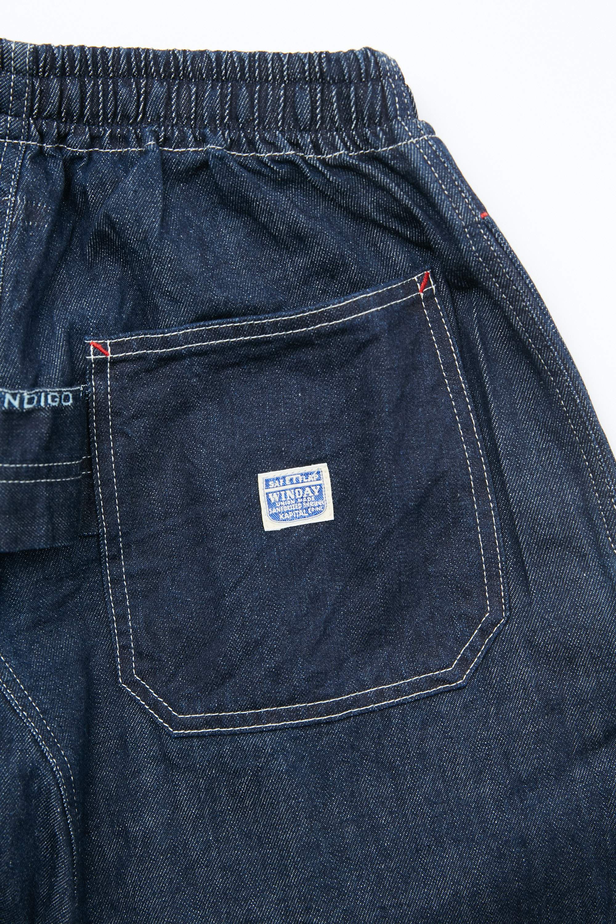 Kapital 10oz Hickory W Knee Easy Shorts pants