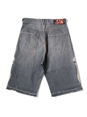 Short En Denim Kapital 14oz Noir - Neuf Avec étiquettes, Taille S, Style Skeleton Japon