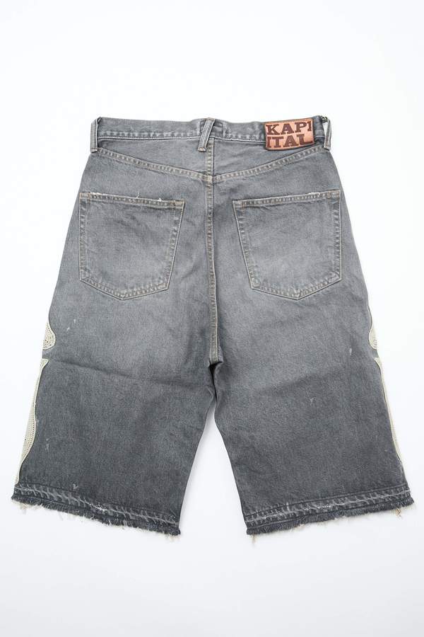 14oz Black Denim 5P Shorts (BONE)