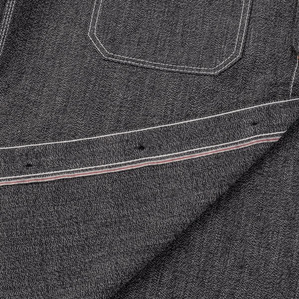 Iron Heart IHSH-290 Mock Twist Selvedge Chambray Work Shirt - Black Iron Heart IHSH-290 Mock Twist Selvedge Chambray Work Shirt - Black