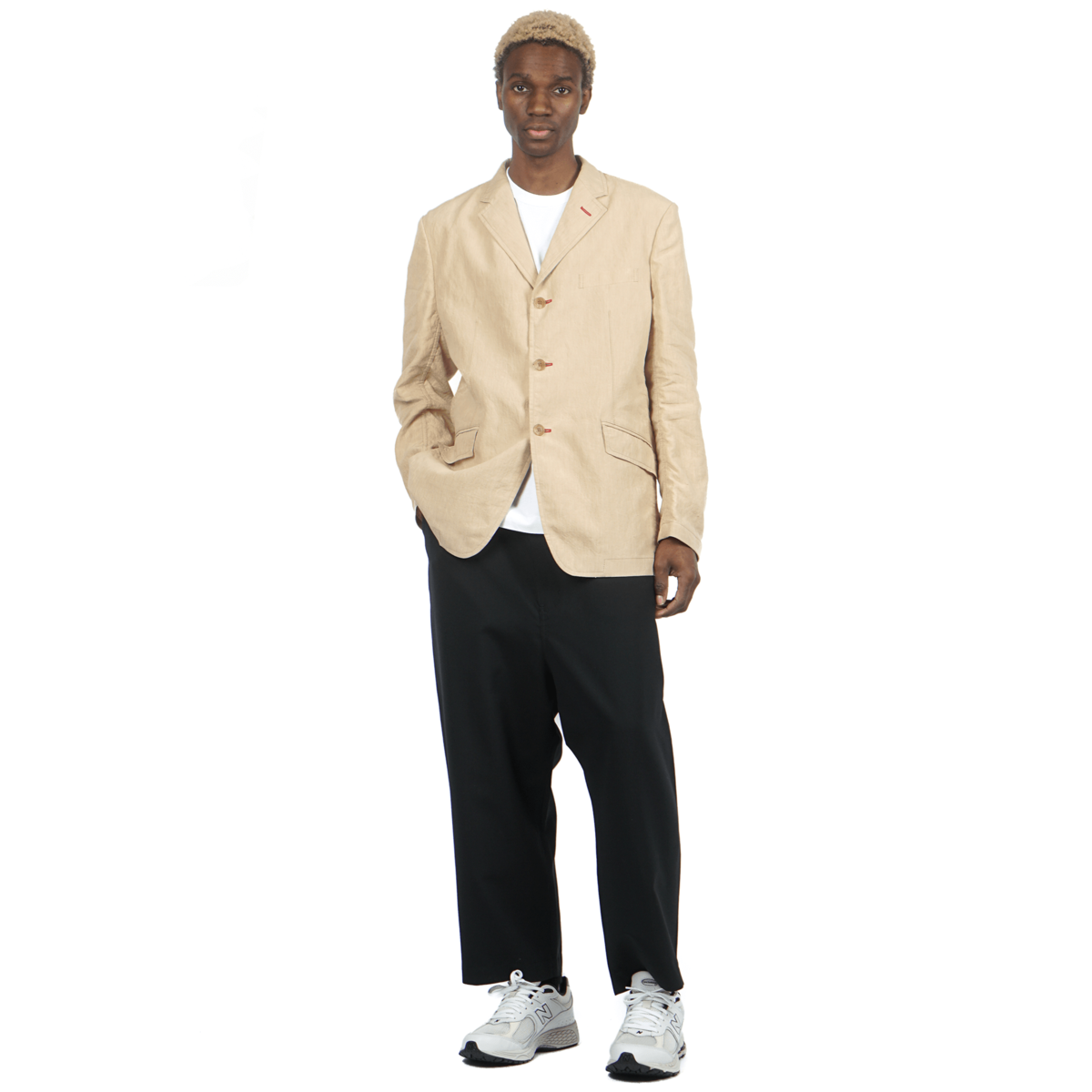 Comme des Garçons LINEN BLAZER - BEIGE | Garmentory