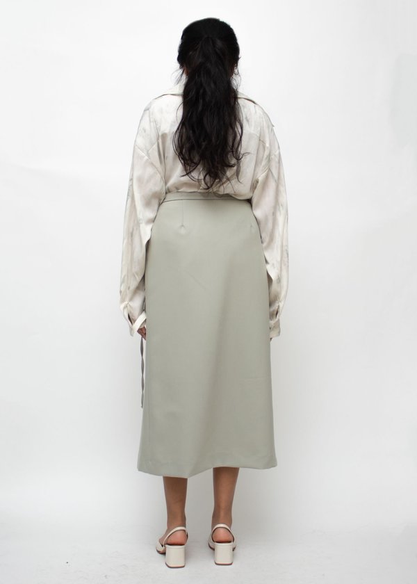 W A N T S Tied Midi Skirt - Mint Green W A N T S Tied Midi Skirt - Mint Green