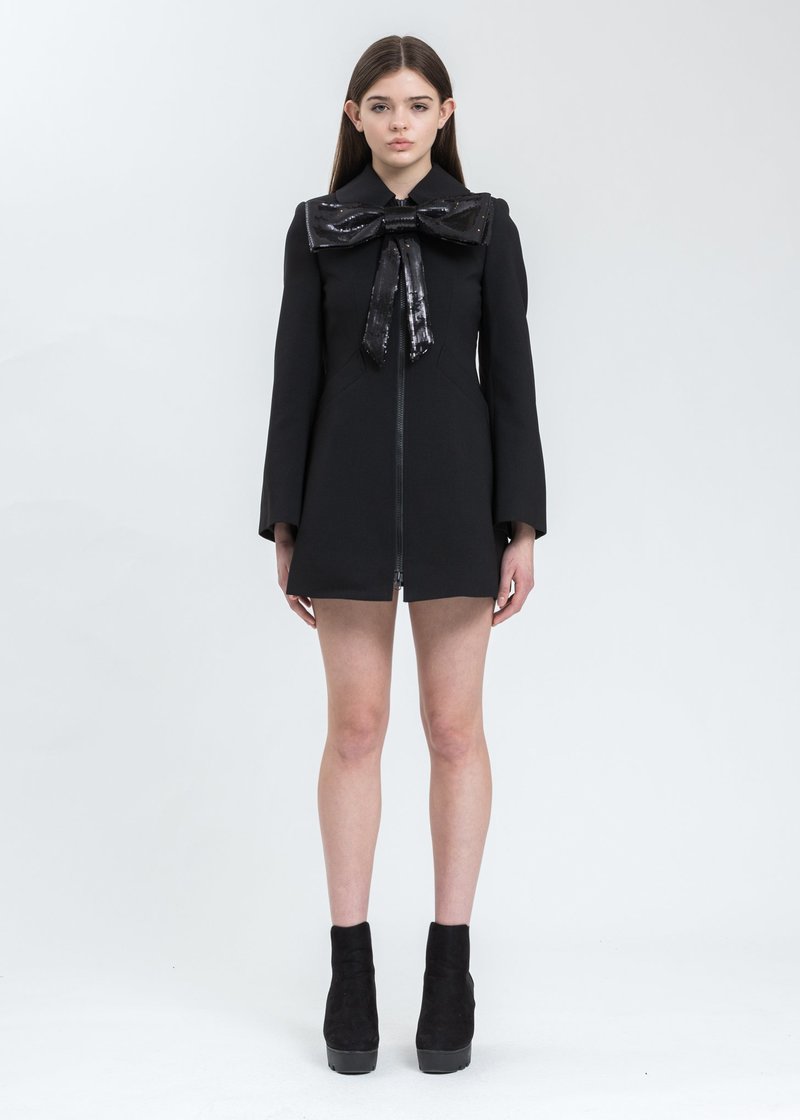 ジャケット・アウター SHUSHU/TONG bow crystal suit jackect Shushu/Tong Bow Crystal Suit Jacket - Black | Garmentory