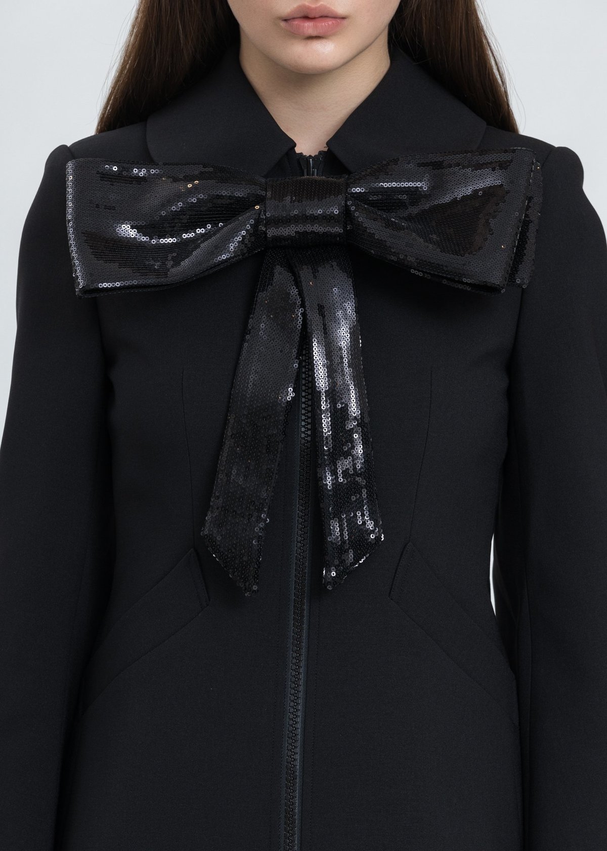 Shushu/Tong Bow Crystal Suit Jacket - Black | Garmentory