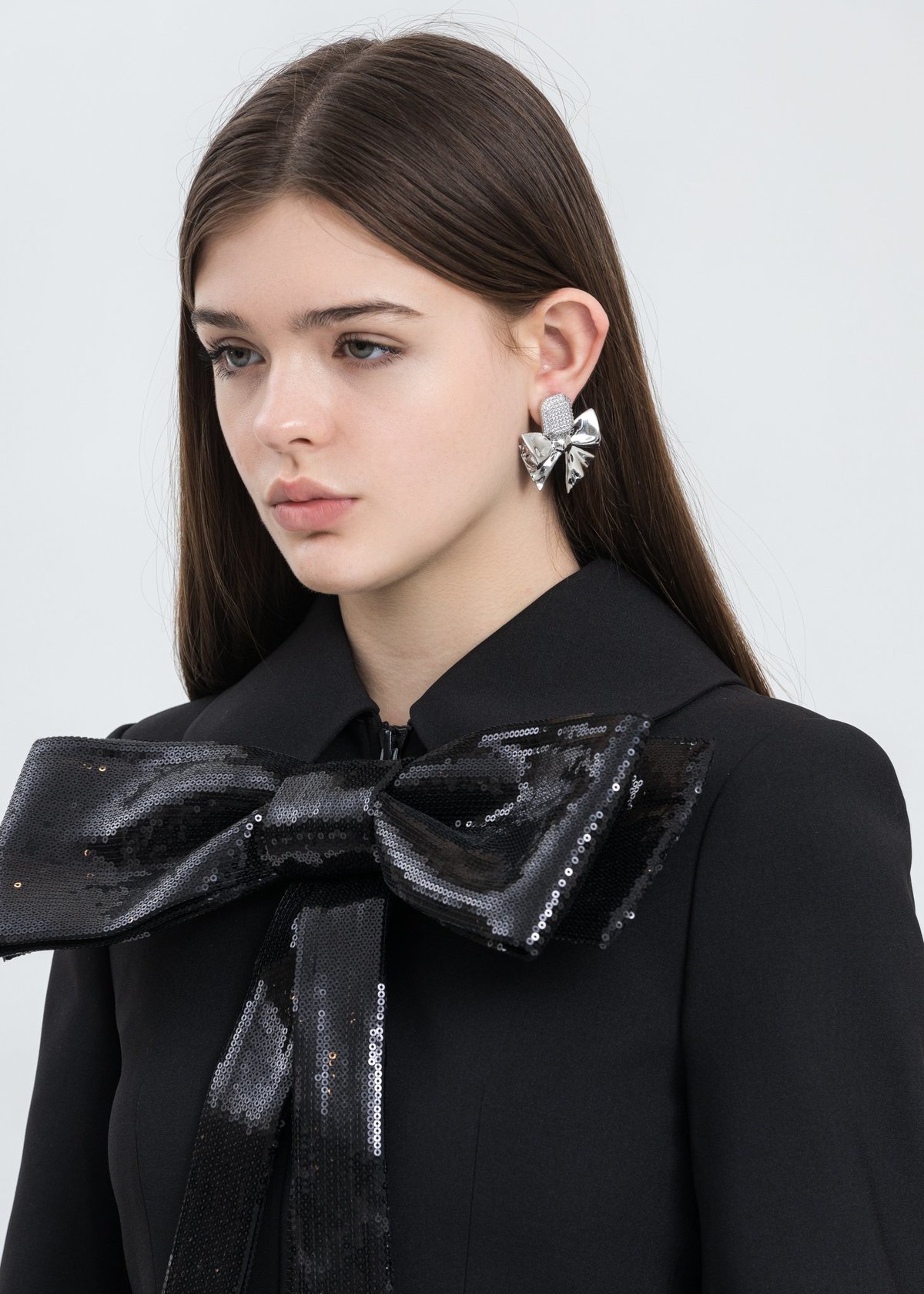 ジャケット・アウター SHUSHU/TONG bow crystal suit jackect Shushu/Tong Bow Crystal Suit Jacket - Black | Garmentory