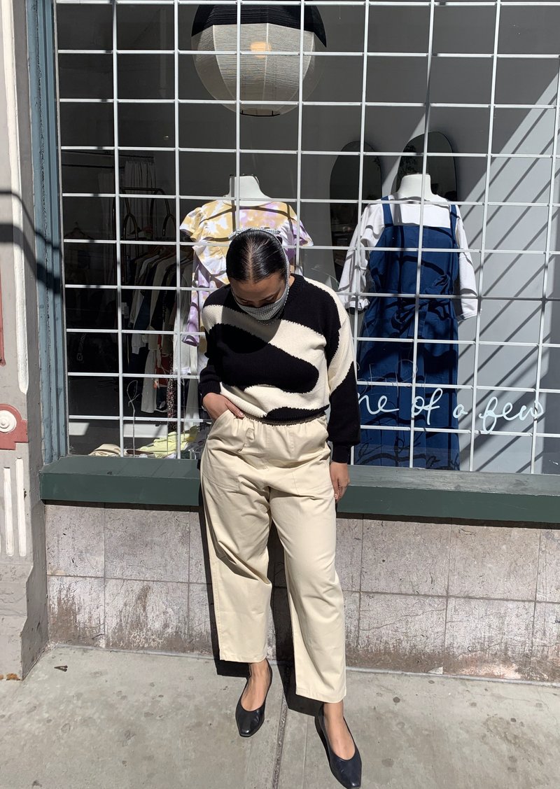 Paloma Wool Pin Sweater - Black/Off White | Garmentory 