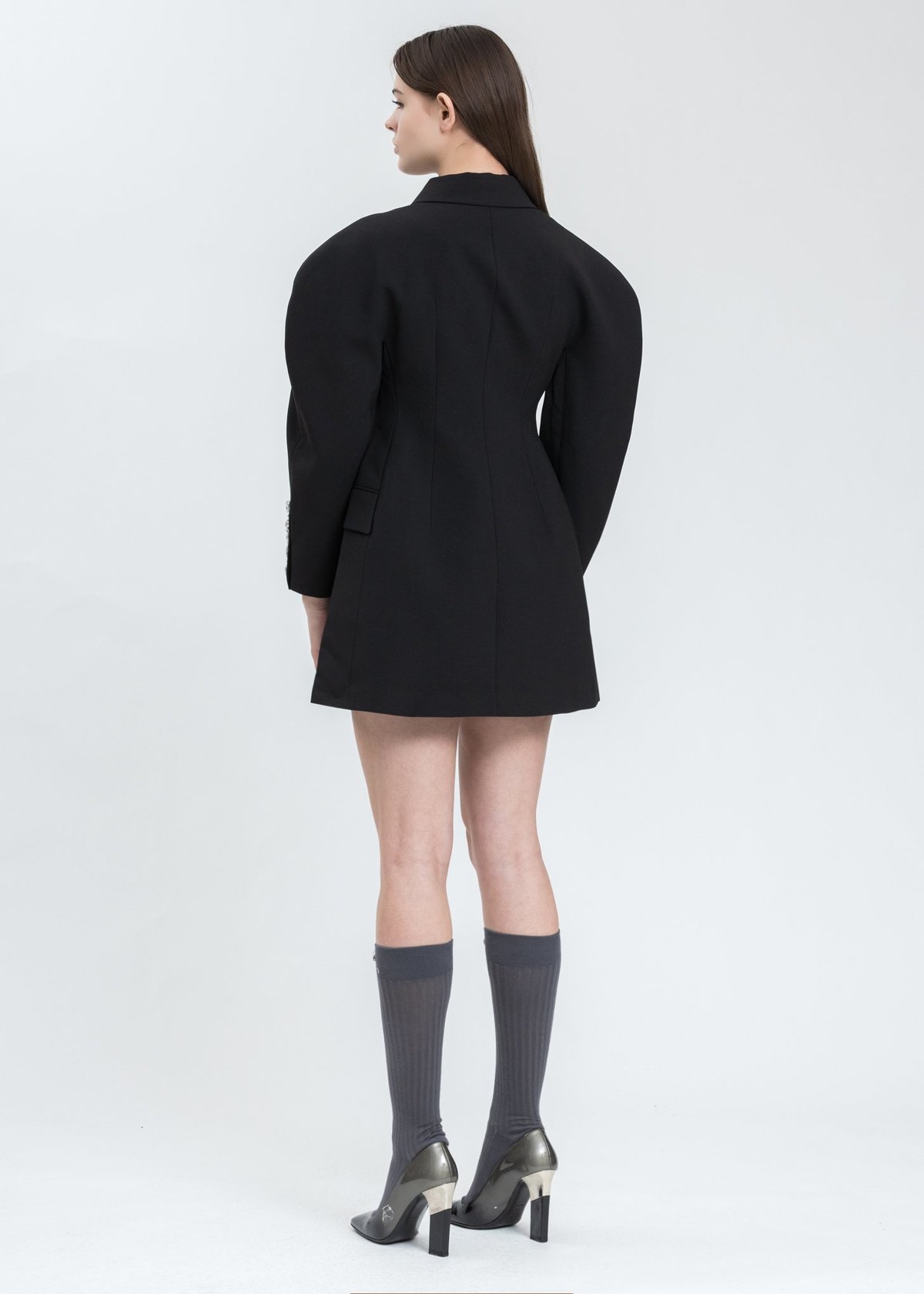 ジャケット・アウター SHUSHU/TONG Crystal Suit Dress Shushu/Tong Crystal Suit Dress - Black | Garmentory