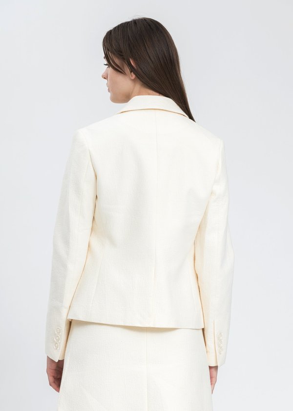 Shushu/Tong Bow Crystal Suit Jacket - White | Garmentory