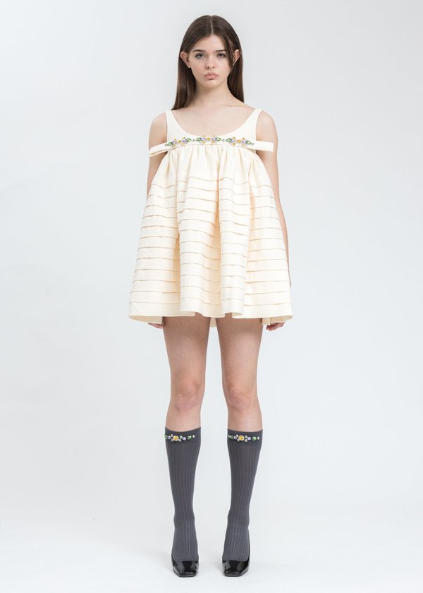 Shushu/Tong Tuck Dress White Garmentory