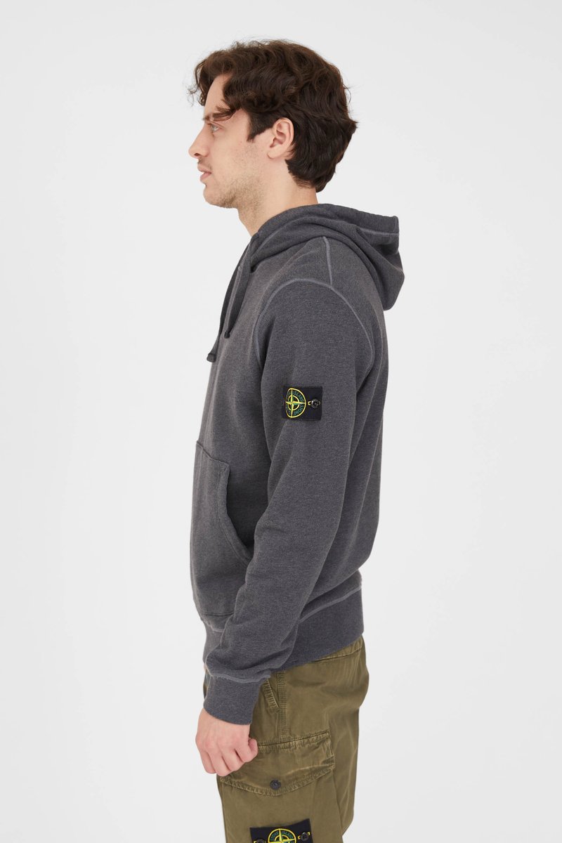 Island Zip Pocket Stone Island Grey Marl Sweatshirt LIKE NEW