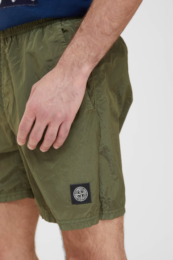 Stone Island Nylon Metal Swim Trunks - Olive Stone Island Nylon Metal Swim Trunks - Olive