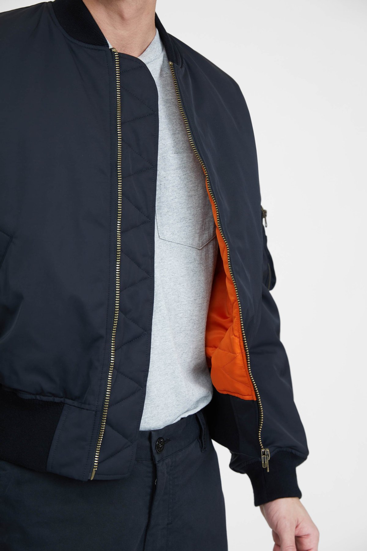 705 ファッション Martine Rose Navy Classic Bomber Jacket