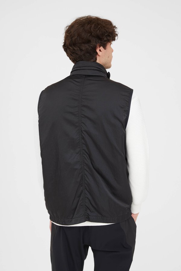 Stone Island Nylon Raso-TC Vest - Black | Garmentory