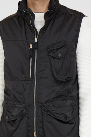 Stone Island Nylon Raso-TC Vest - Black | Garmentory