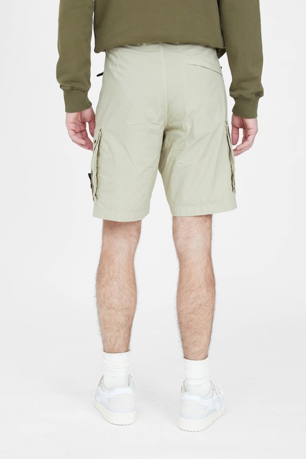 Stone Island Stretch Cotton Tea Paracadute Cargo Shorts - Sand Stone Island Stretch Cotton Tea Paracadute Cargo Shorts - Sand