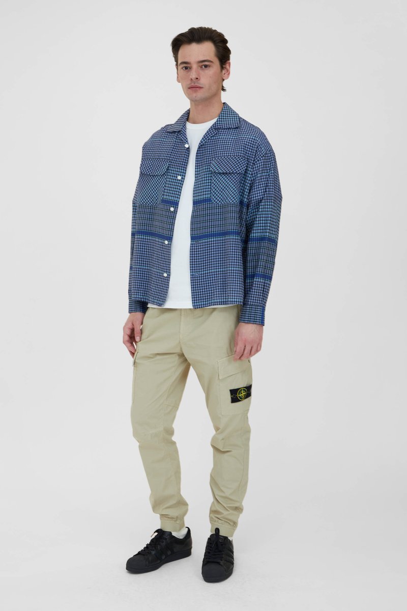 baggy silk shirt