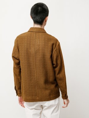 AURALEE カバーオール　COTTON LINEN LENO BLOUSON Auralee Cotton Linen Leno Blouson - Brown | Garmentory