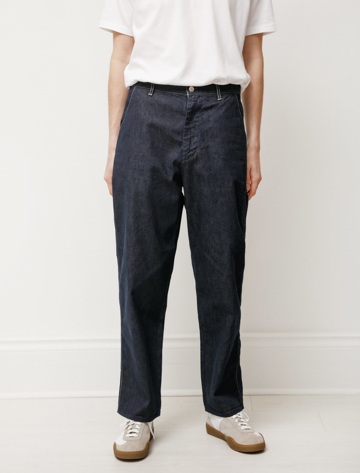 Auralee Hard Twist Light Denim Pants - Indigo | Garmentory