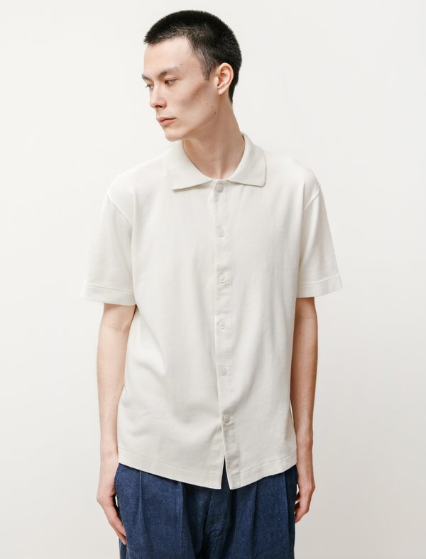 トップス LADY WHITE CO. S/S PLACKET POLO DUST M LADY WHITE CO. S/S PLACKET POLO DUST M Lady White Co. Short Sleeve
