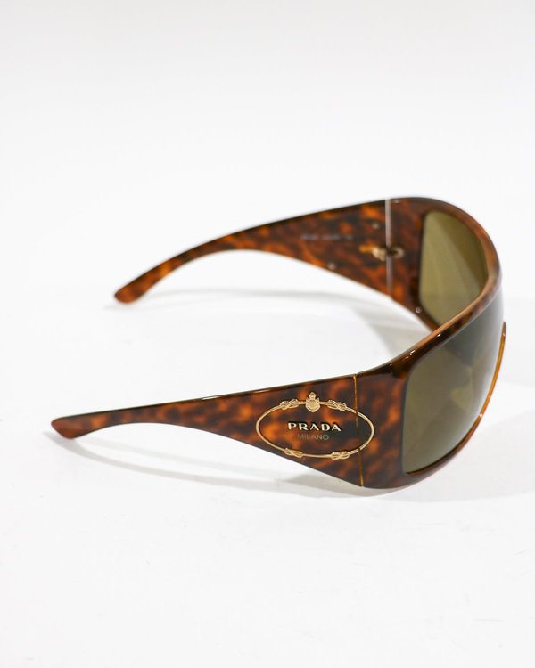 Prada Oversized Shield Sunglasses | Garmentory display picture 2