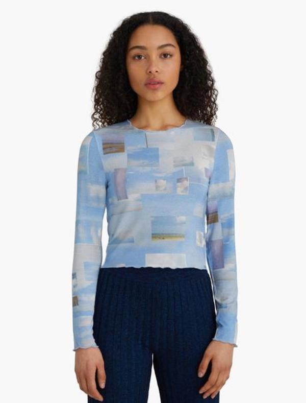 トップス PALOMA WOOL SKY PRINT TEE SHIRT Paloma Wool Sky Shirt - Sky Blue | Garmentory