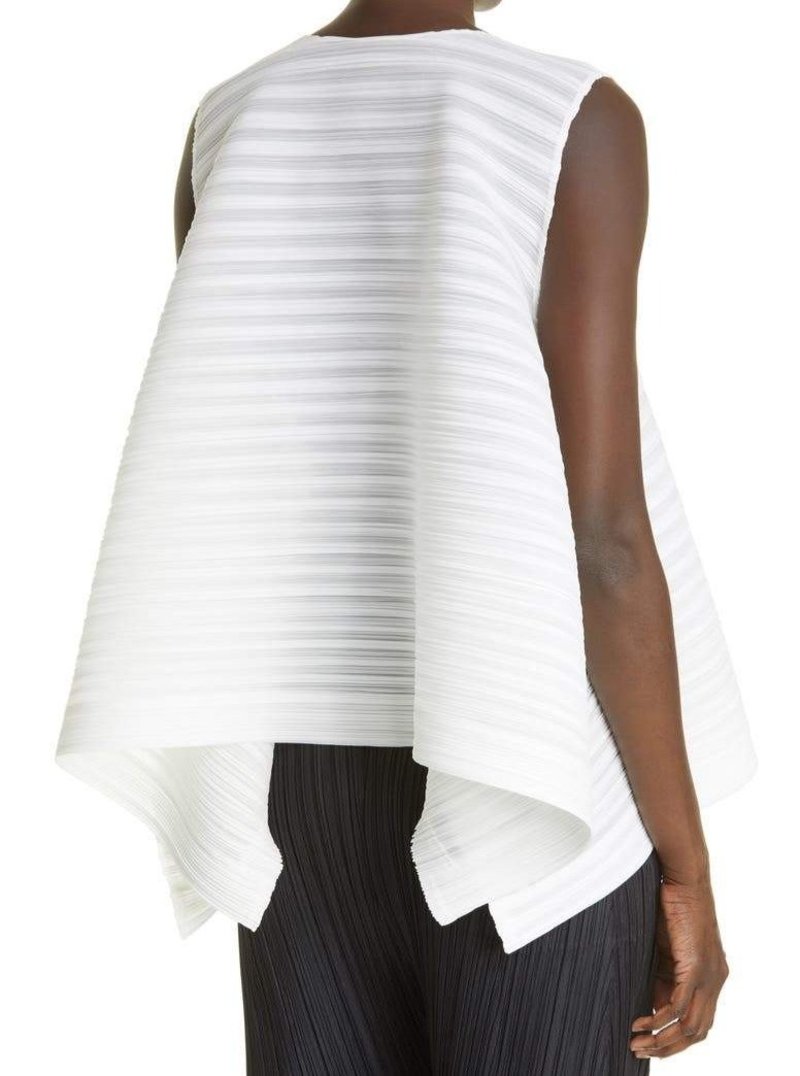 Pleats Please by Issey Miyake Komorebi Top - White | Garmentory 