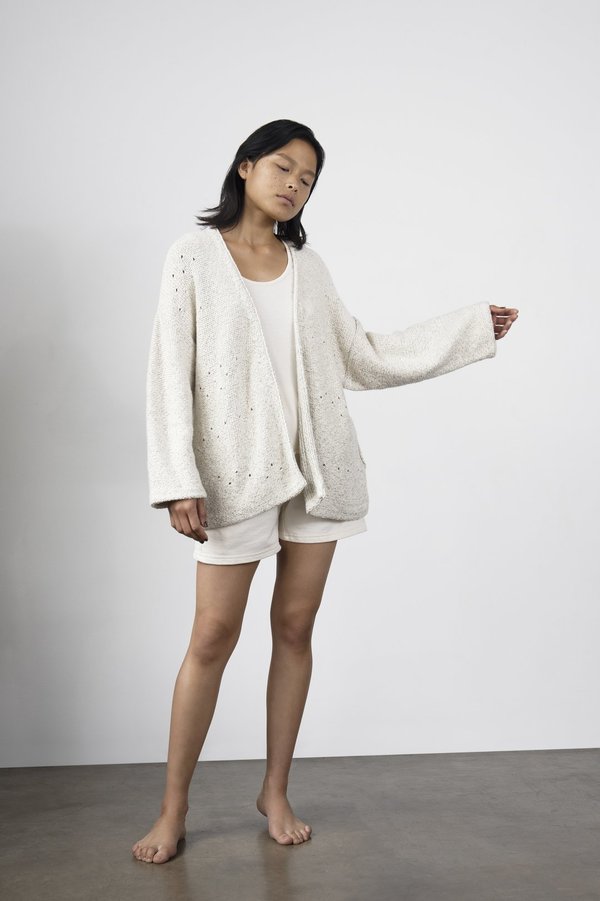 Loose Cardigan - Celery Cream | Garmentory
