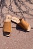 Kalymnos Square Open Toe Slides - Natural Tan - Thumbnail 4