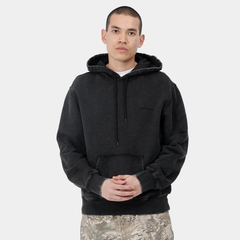 CARHARTT Hooded Mosby Script Sweat - Black | Garmentory CARHARTT Hooded Mosby Script Sweat - Black | Garmentory