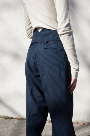 Visvim Hakama Pants in Navy Wool | Garmentory
