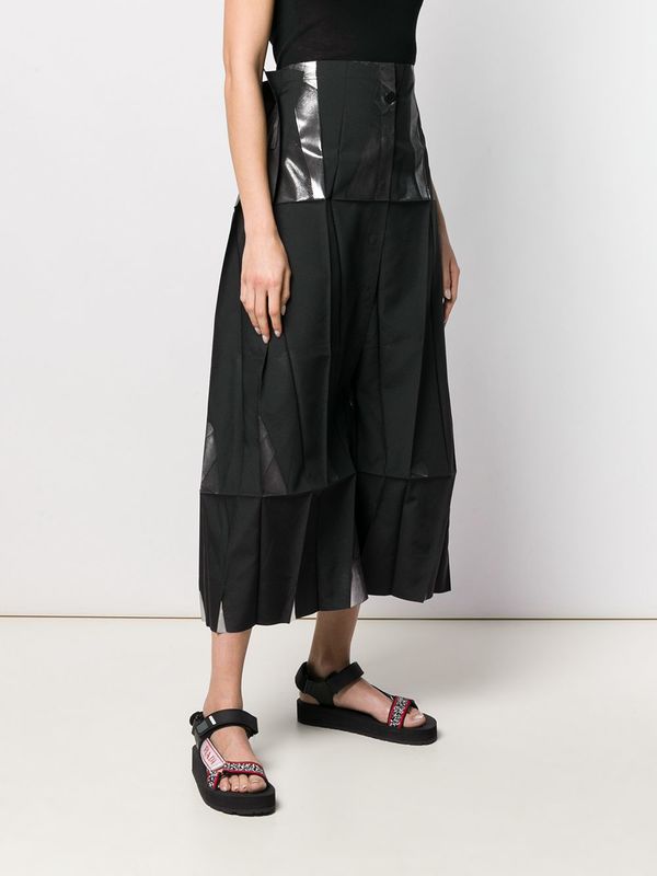 Issey Miyake 132 5. ISSEY MIYAKE skirt pants - Black/Silver