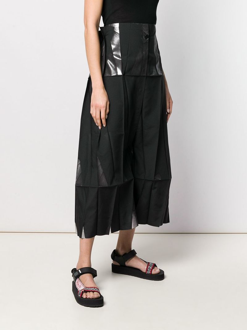 Issey Miyake 132 5. ISSEY MIYAKE skirt pants - Black/Silver