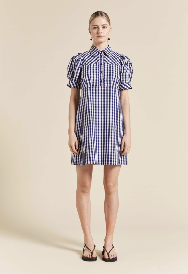 knee length dresses for ladies Mini Dress Bessie - Blue Mosaic | Spring Collection