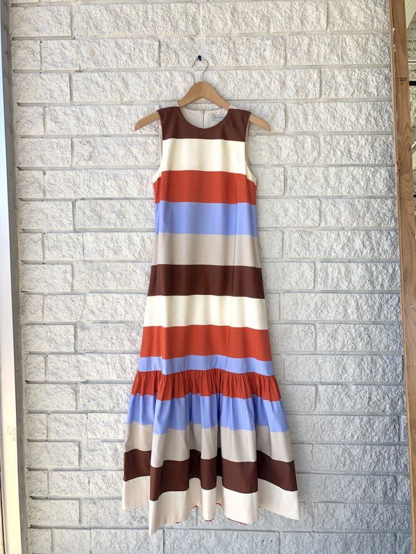 Lee Mathews Lina Striped Maxi Dress | Garmentory