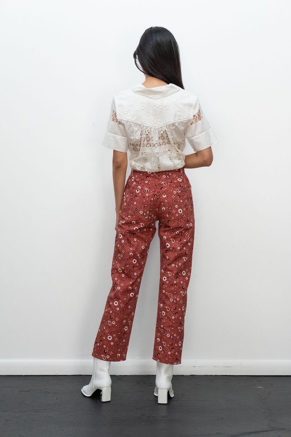 Kurt Lyle KLXTV Harvey Pant - Rust Bandana