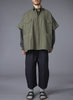 UNISEX . 4 POCKET SHIRT PONCHO - ARMY GREEN - Thumbnail 1