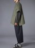 UNISEX . 4 POCKET SHIRT PONCHO - ARMY GREEN - Thumbnail 2