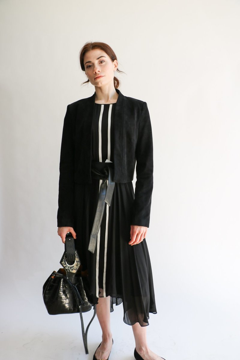 Pre-loved] Ganni Embossed Leather Handbags - Black | Garmentory