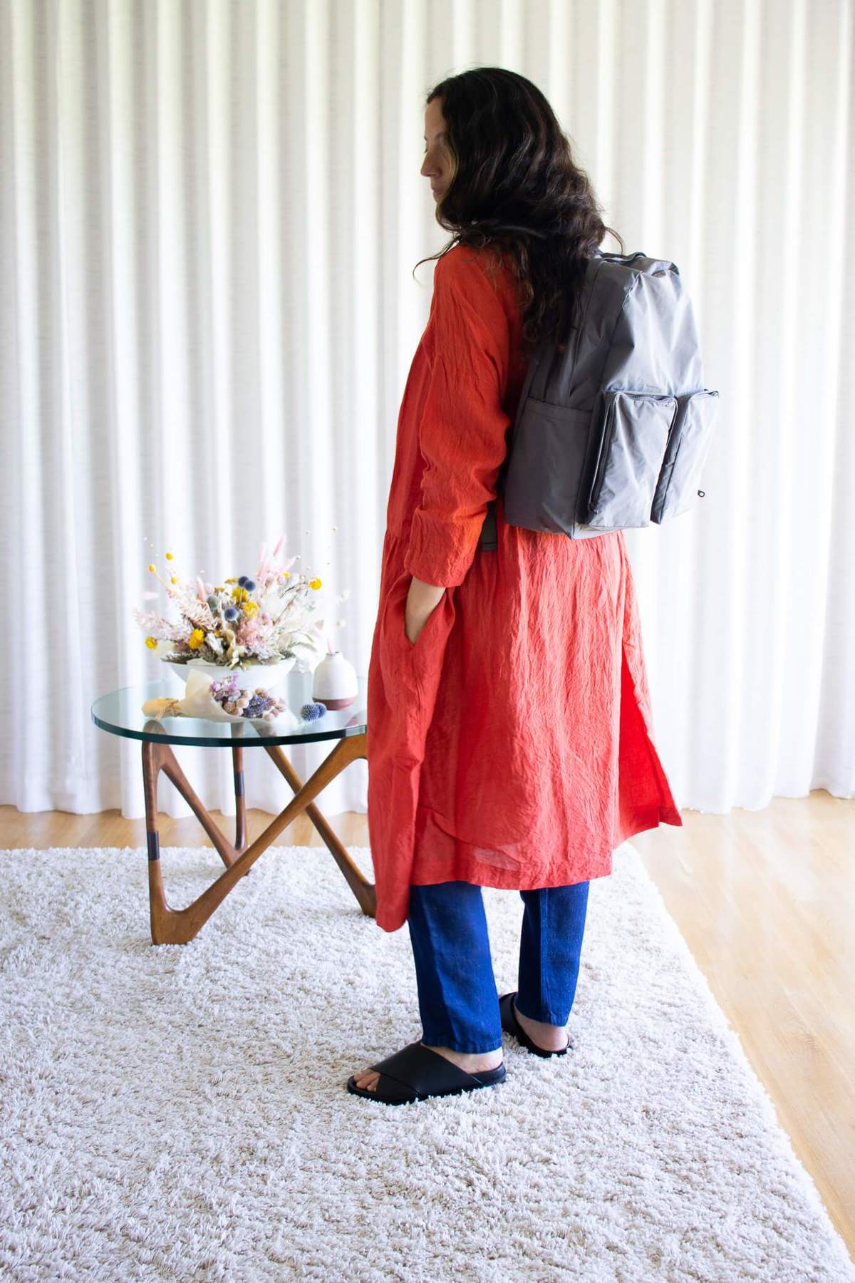 Amiacalva Split Yarn Backpack - Grey | Garmentory