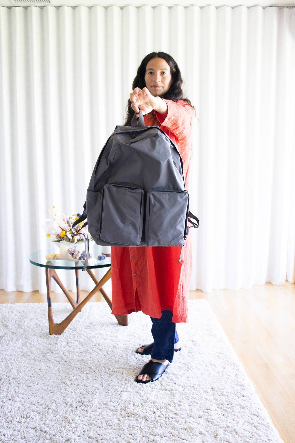 Amiacalva Split Yarn Backpack - Grey | Garmentory