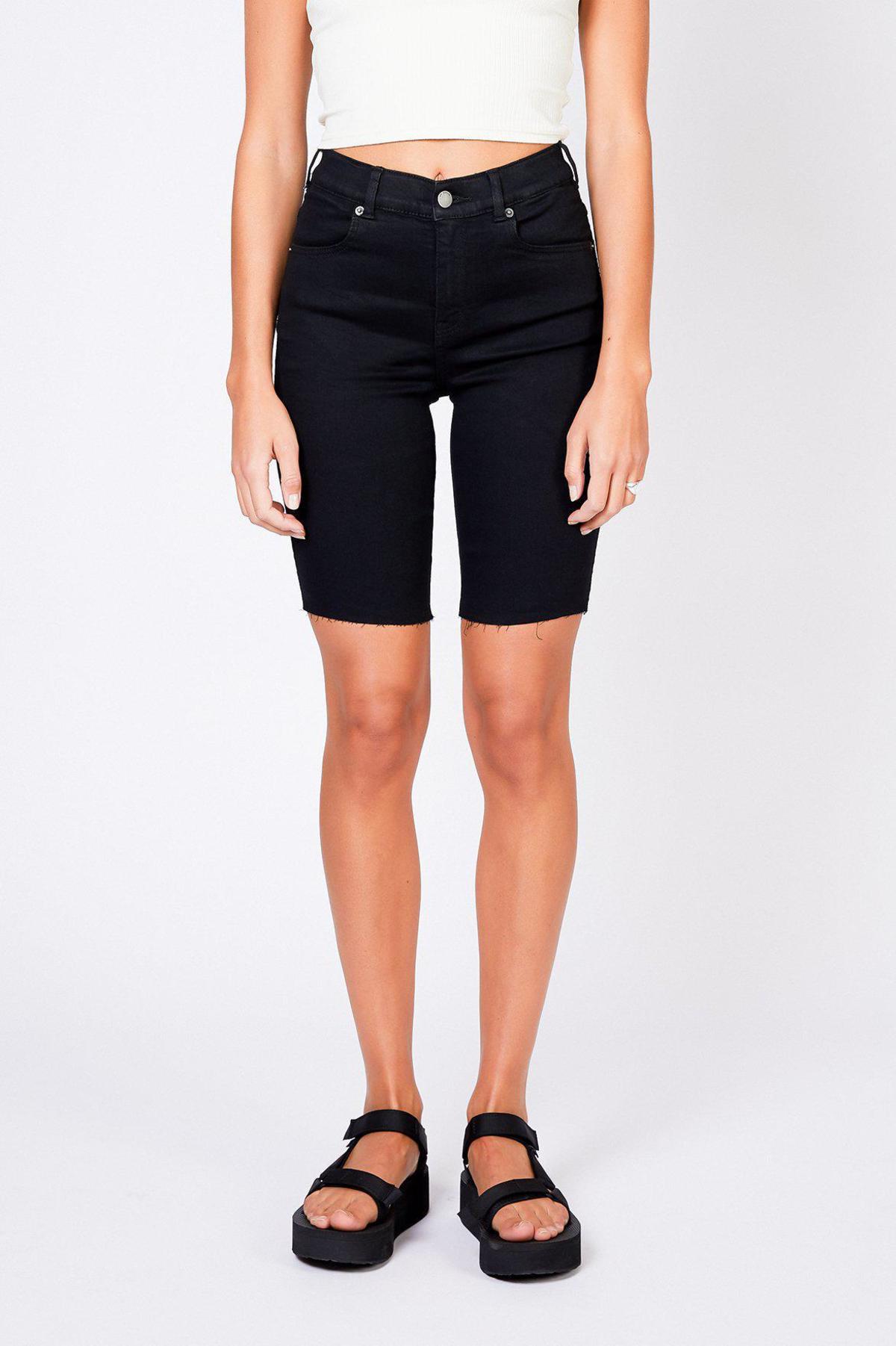 Dr. Denim Lexy Bicycle Shorts - Black - Image 2 of 3