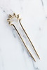 Quarry Large Spire Hairpin in Brass - Thumbnail 2