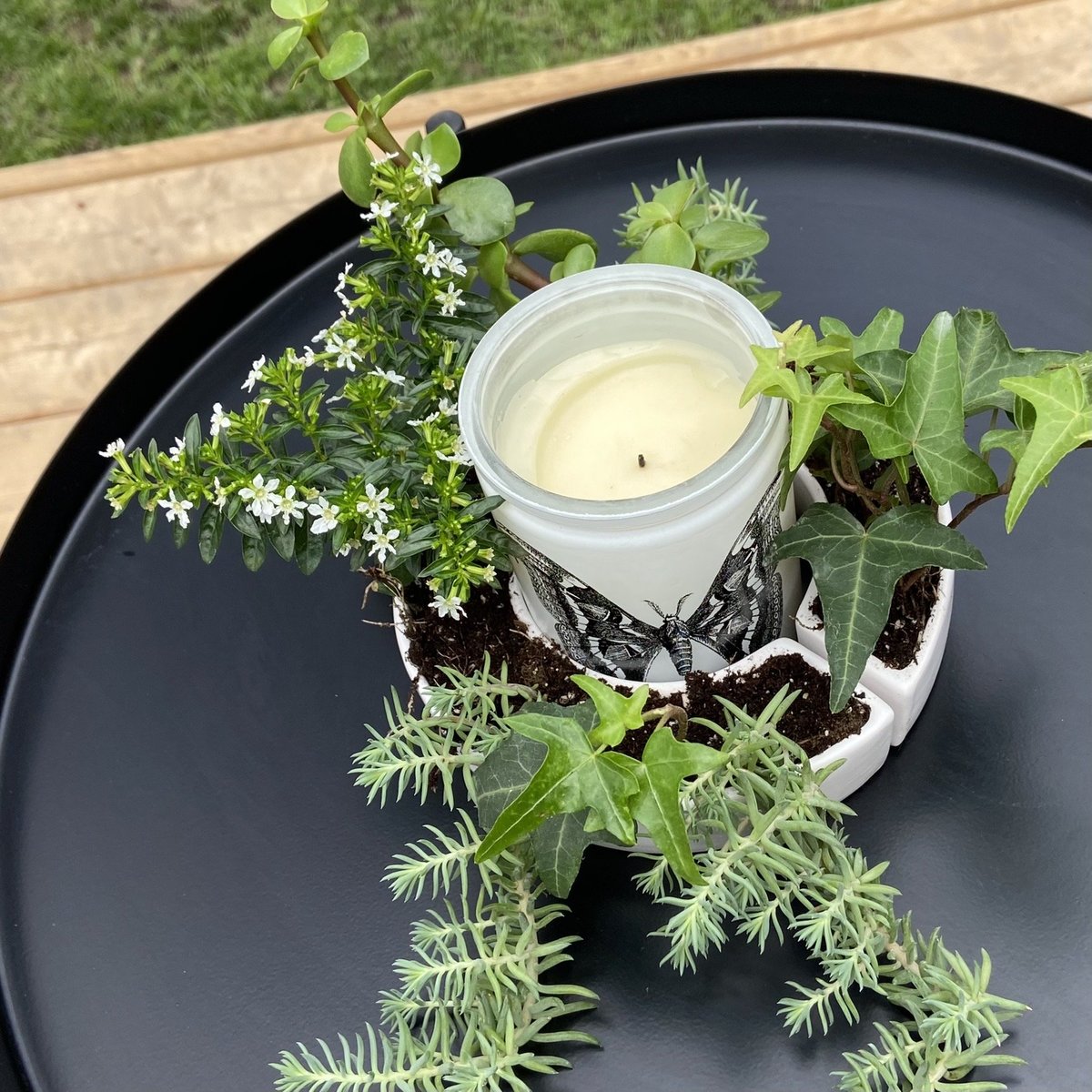 Allison Skinner Cecily Patio Small Table Planter - Image 1 of 11