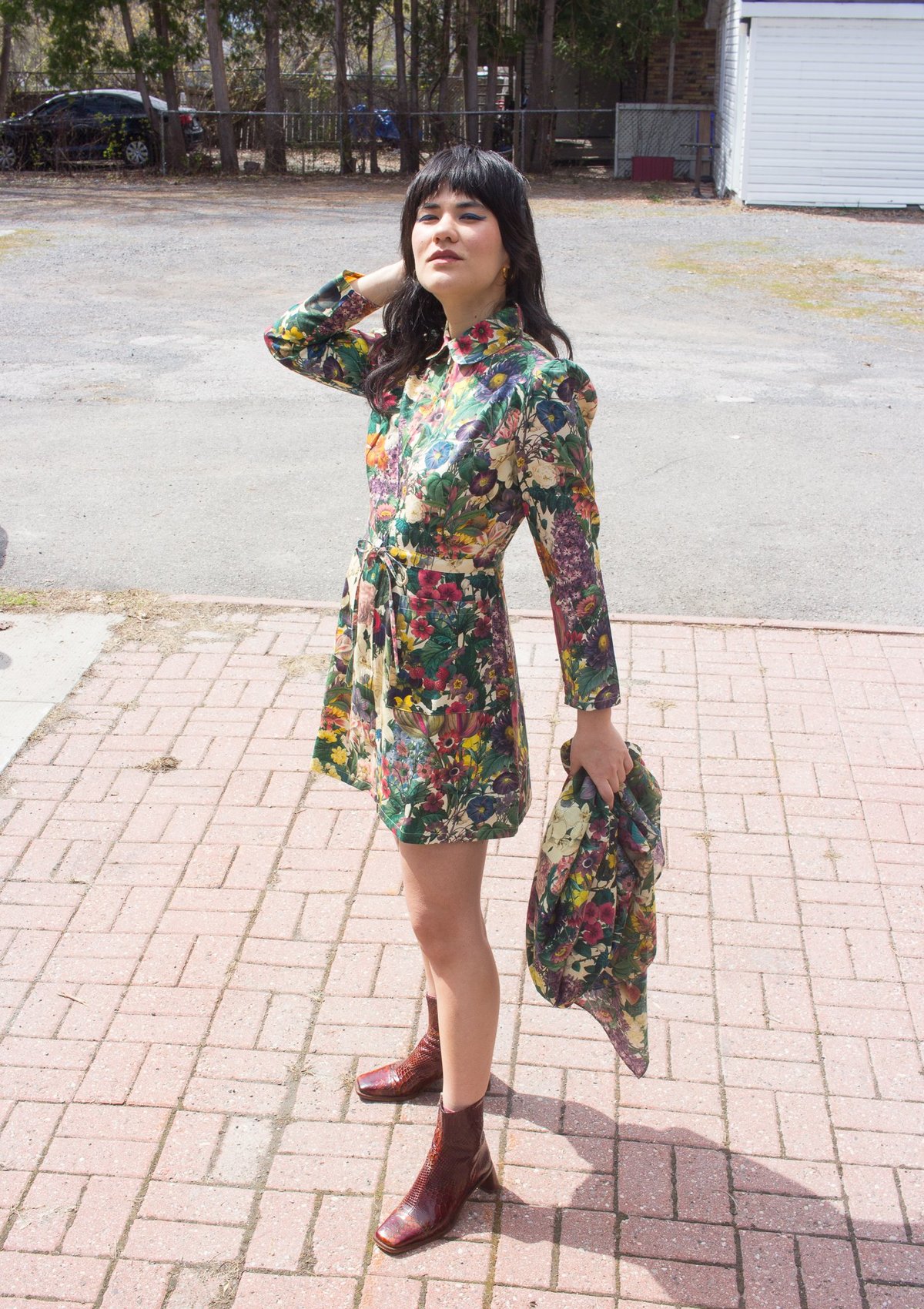 Samantha Pleet Leap Dress - Garden - Image 2 of 13