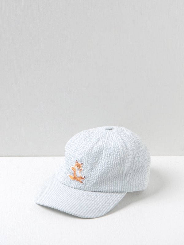 Maison Kitsuné WBSA_CHILLAX FOX 6P CAP - BLUE STRIPE | Garmentory