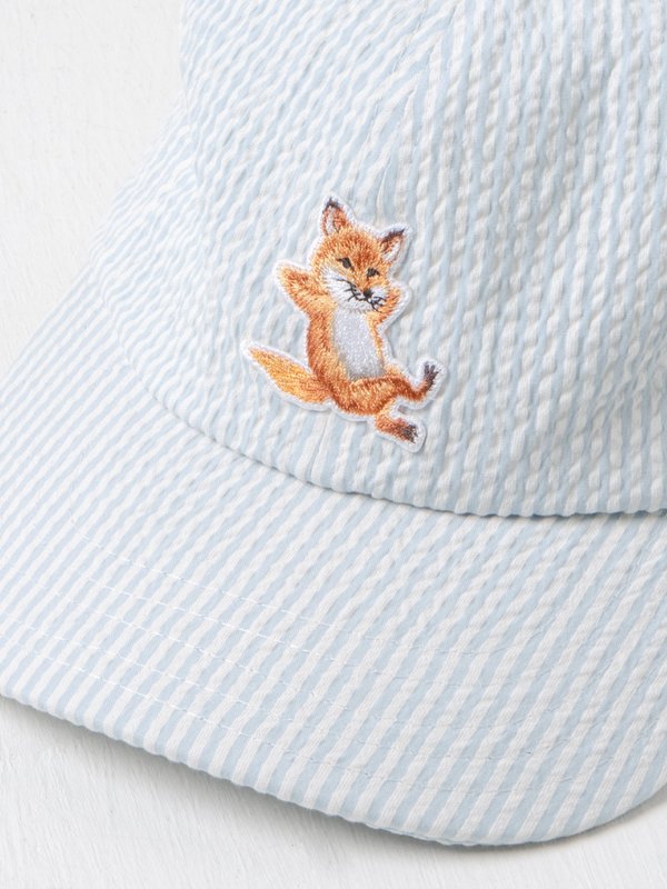Maison Kitsuné WBSA_CHILLAX FOX 6P CAP - BLUE STRIPE | Garmentory