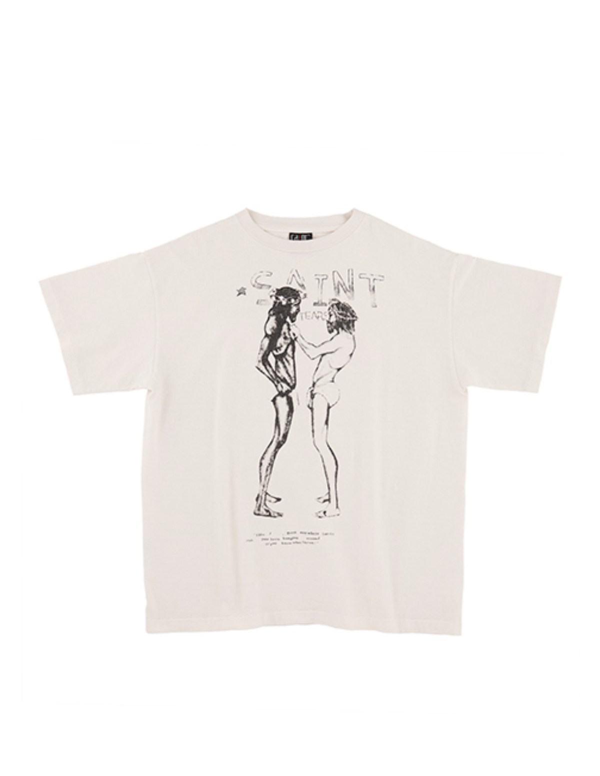 Saint Michael Jesus Printed T-shirt - White | Garmentory